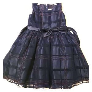 Navy blue formal kids dress